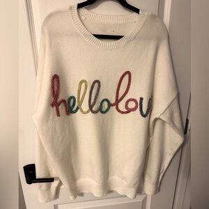 Hello love sweater